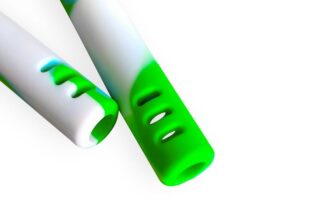 Silicone Down Stem w Bowl and Lid 6 Longer Size Silicone Hookah Small Hole Colorful Diffuser 6 silicone downstem