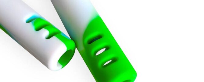 Silicone Down Stem w Bowl and Lid 6 Longer Size Silicone Hookah Small Hole Colorful Diffuser 6 silicone downstem