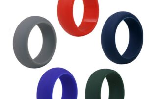 7 Colors Cute Sports Couple Silicone Wedding Ring For Men and Women 7 silicone rings