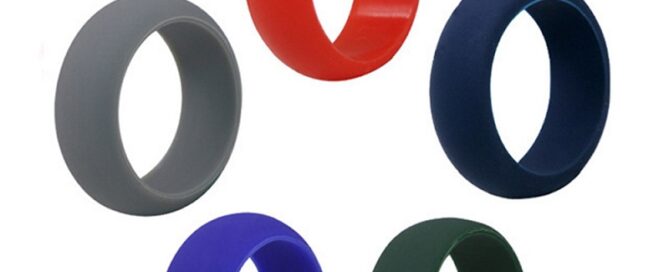 7 Colors Cute Sports Couple Silicone Wedding Ring For Men and Women 7 silicone rings
