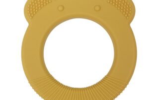 Bear Silicone Baby Teether Toys Food Grade Pacifier Organic Baby Teething Ring Soothe Babies Teething 7 silicone ring