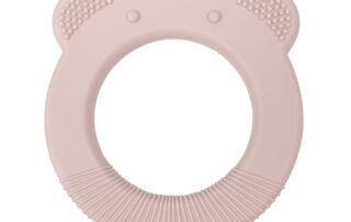 Bear Silicone Baby Teether Toys Food Grade Pacifier Organic Baby Teething Ring Soothe Babies Teething 7 silicone ring