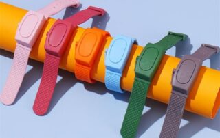 Watch Shape Hand Wash Split WristBand Dispenser Silicone Hand Sanitizer Wristband 9 silicone wristbands