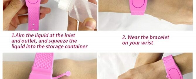 Watch Shape Hand Wash Split WristBand Dispenser Silicone Hand Sanitizer Wristband 9 silicone wristbands
