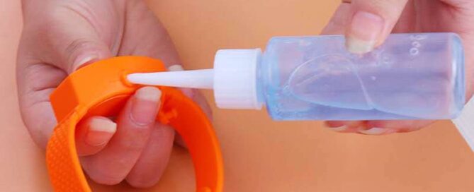 Watch Shape Hand Wash Split WristBand Dispenser Silicone Hand Sanitizer Wristband 9 silicone wristbands