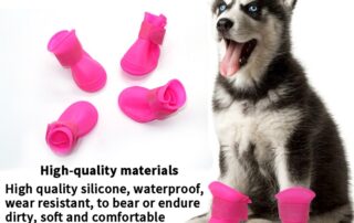 Waterproof Silicone Boots Cute Dog Waterproof Boots Dog Shoes for Dogs and Cats Outdoor Pet 5 silicone boot