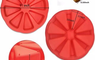 8 cavity silicone slice scone baking pan triangle cavity cake mold pizza brownies muffin mold