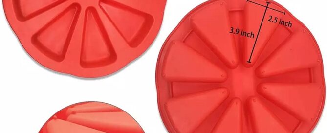 8 cavity silicone slice scone baking pan triangle cavity cake mold pizza brownies muffin mold