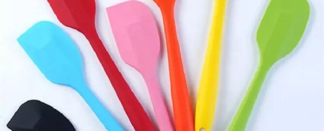 8-inch Heat Resistant Colorful Silicone cream spatula Baking Pastry Cake Tools Nonstick butter Silicone Spatula