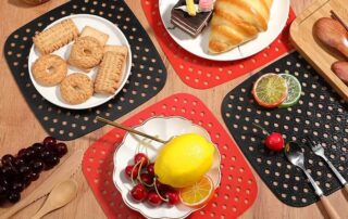 Custom Reusable Air Fryer Liners Non-Stick & Easy to Clean Silicone Air Fryer Mats