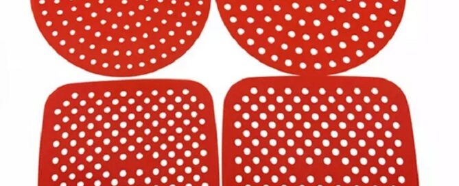 Custom Reusable Air Fryer Liners Non-Stick & Easy to Clean Silicone Air Fryer Mats