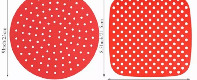 Custom Reusable Air Fryer Liners Non-Stick & Easy to Clean Silicone Air Fryer Mats