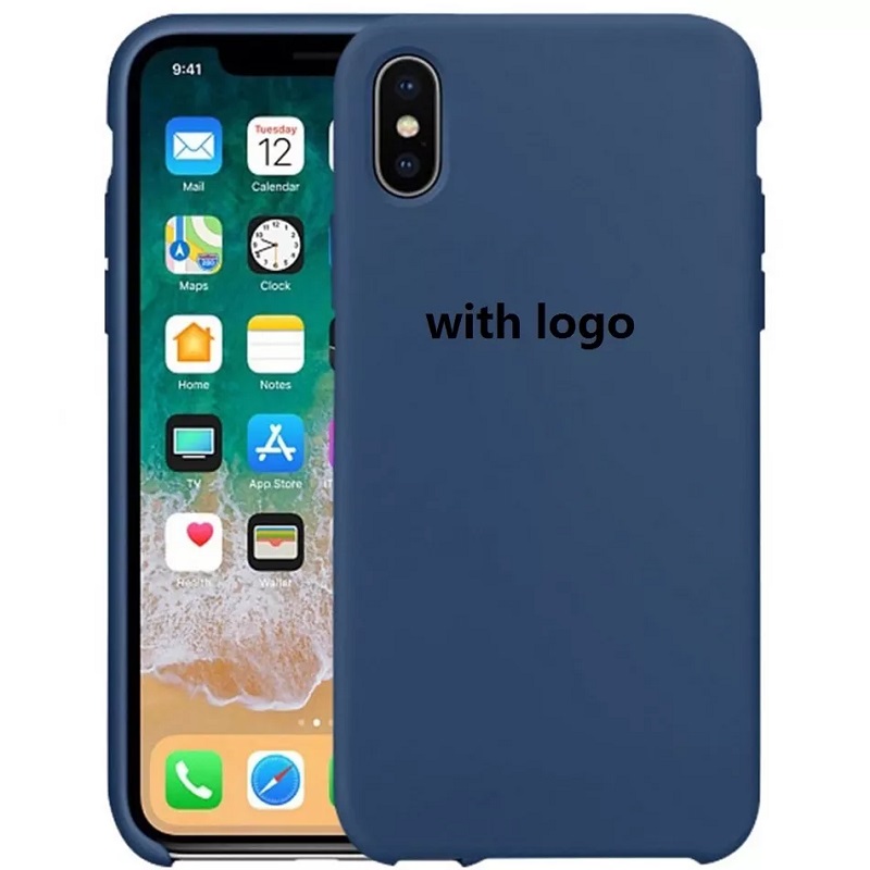 Shockproof Soft Silicone cover case With Custom logo Silicon Phone Cases Accessories Soft Touch Liquid iPhone 7 silicone case