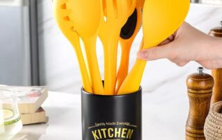 Silicon Cooking Spoons Utensils Set Nonstick 8 Pcs Set Cheap Kitchen Utensils Silicone spoon