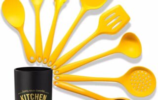 Silicon Cooking Spoons Utensils Set Nonstick 8 Pcs Set Cheap Kitchen Utensils Silicone spoon