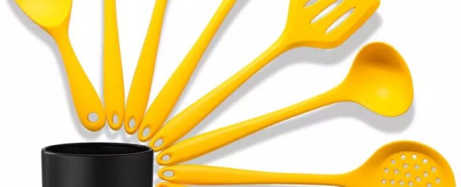 Silicon Cooking Spoons Utensils Set Nonstick 8 Pcs Set Cheap Kitchen Utensils Silicone spoon