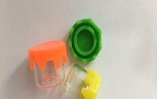 1 silicone cap for Glass jar glass container with silicone closure airtight drippy silicone lid 6ml for oil storage