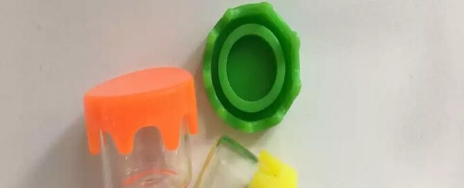 1 silicone cap for Glass jar glass container with silicone closure airtight drippy silicone lid 6ml for oil storage