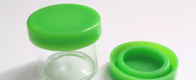1 silicone cap for Glass jar glass container with silicone closure airtight drippy silicone lid 6ml for oil storage