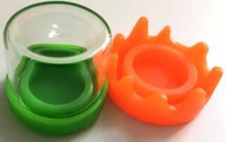 1 silicone cap for Glass jar glass container with silicone closure airtight drippy silicone lid 6ml for oil storage