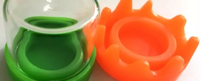 1 silicone cap for Glass jar glass container with silicone closure airtight drippy silicone lid 6ml for oil storage