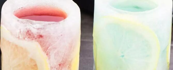 BPA Free Slow Melting 4 Cup Silicone Ice Shot Glass Ice Mold 4 Cavity Shot Glass Ice Cube Tray For Whiskey Cocktails