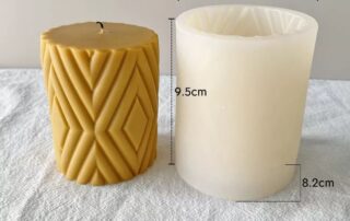 Custom 3D Silicone Candle Molds Geometric Shape Silicone Mould for Making DIY Homemade Beeswax Candles Bath Mini Soap Mold Maker