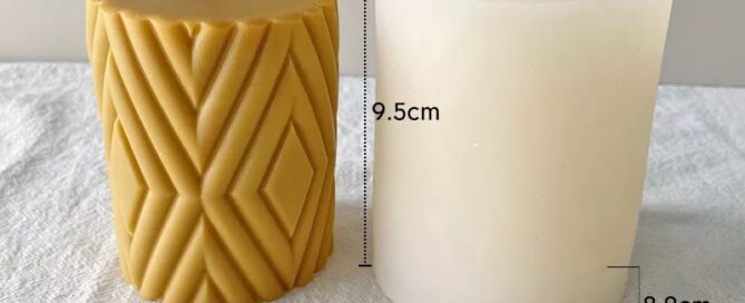 Custom 3D Silicone Candle Molds Geometric Shape Silicone Mould for Making DIY Homemade Beeswax Candles Bath Mini Soap Mold Maker