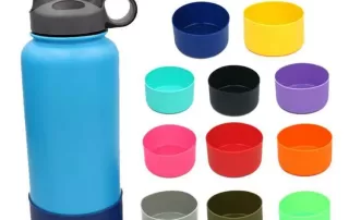 Custom new Soft Silicone Water Bottle Boot Wide Mouth Soft Bottle Silicone Sleeve Case Water Bottle Flex Boots