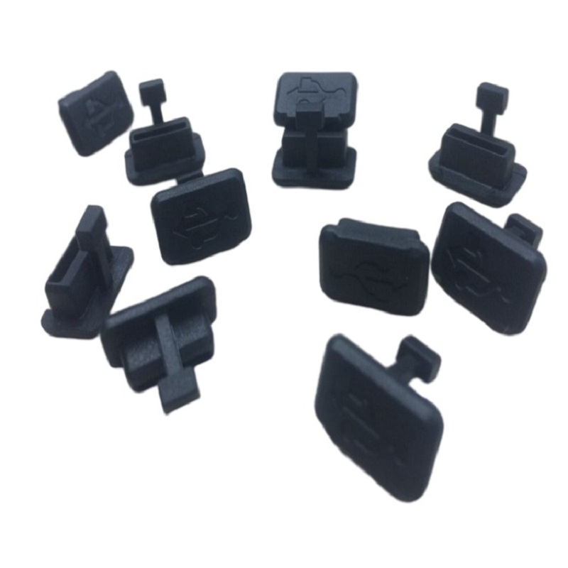 Custom wholesale input micro anti port type-c rubber covers silicone cap USB dust plug