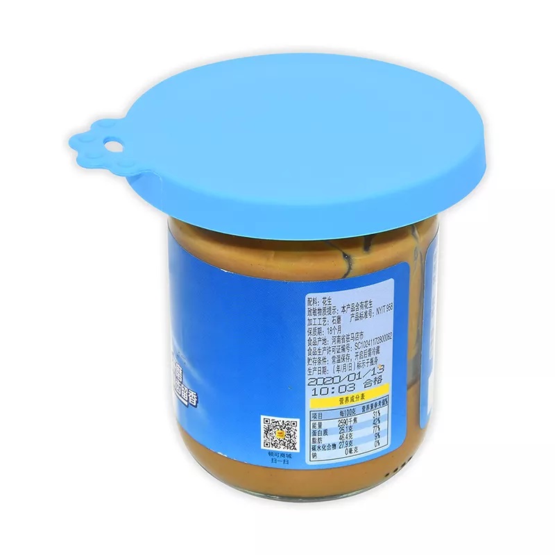 Food Grade dishwasher flexible Silicone Pet can Cover Universal BPA Free Silicone Can Lids Covers