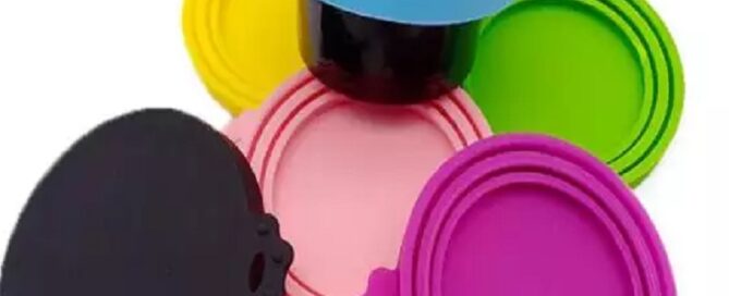 Food Grade dishwasher flexible Silicone Pet can Cover Universal BPA Free Silicone Can Lids Covers
