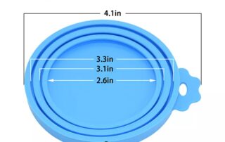 Food Grade dishwasher flexible Silicone Pet can Cover Universal BPA Free Silicone Can Lids Covers
