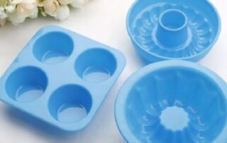 Muffin Top Bun Custard Tart Resin Coaster 4 Cavity Silicone Molds for Round Disc Pan for Cake