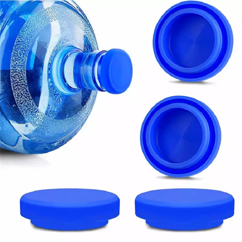 No-Splash Reusable 5 Gallon Water Jug Caps Silicone Non-Spill Top Lid Cover Cap for Water Bottle