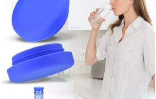 No-Splash Reusable 5 Gallon Water Jug Caps Silicone Non-Spill Top Lid Cover Cap for Water Bottle