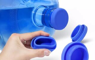 No-Splash Reusable 5 Gallon Water Jug Caps Silicone Non-Spill Top Lid Cover Cap for Water Bottle