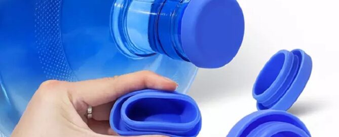 No-Splash Reusable 5 Gallon Water Jug Caps Silicone Non-Spill Top Lid Cover Cap for Water Bottle