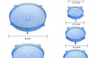 Silicon covers Stretch Lids Reusable Airtight Food Wrap Covers Keeping Fresh Seal Kitchen Cookware lids bottle caps closures