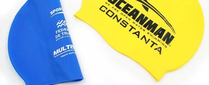 Silicone Non-slip Swim Cap Waterproof Elastic Bathing Cap Printing Logo Adult Swimming Hat for long Hair