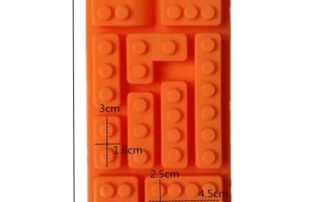 Silicone Robot RESIN Mold for DIY 5 even chocolate fondant ice Making 3D robot building block toys