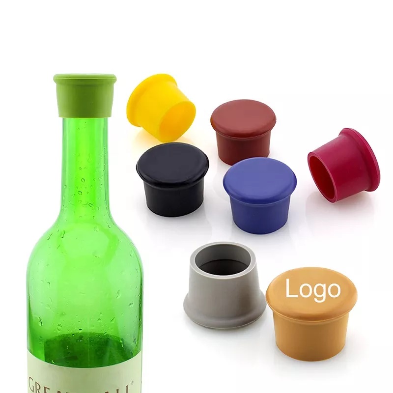 Wholesale Cheap Food Grade Silicone Wine Glass Bottle Cap Keep Beer Fresh Silicone Bottle Lid