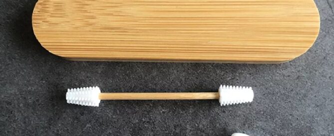 Custom Secure Reusable Silicone Cotton Swab with Non-removable Ends for Ear Cleaning Makeup bamboo q tip