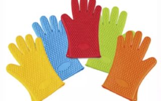 Customized LOGO Extra Thick Non-slip Heat Resistant Silicone Oven Gloves for Kitchen Cooking Baking