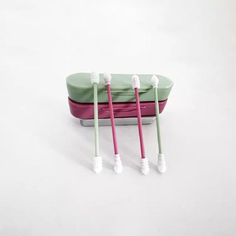 Double-Headed Swabs Buds For Cleaning Customized Professional Makeup Reusable Swab Cotton Ear Cleaner