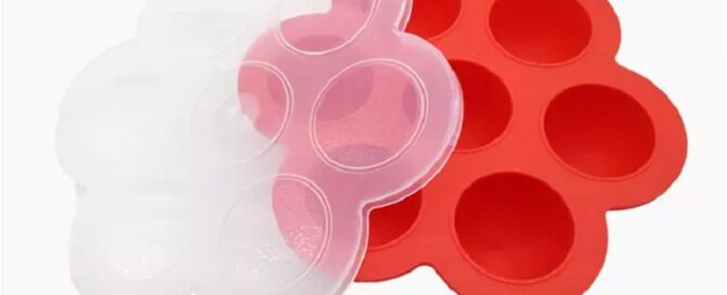 Eco-Friendly Homemade Egg Poacher Reusable Food Container with Lid Silicone Egg Bites Cooking Mold