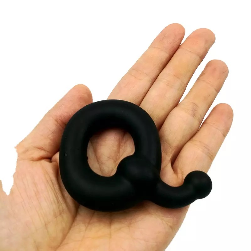 Q shape liquid silicone penis enlargement ejaculation cock ring for men penis sex Silicone Q ring 