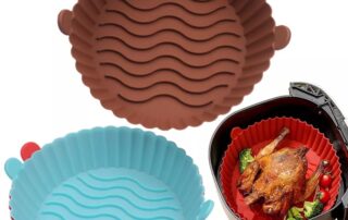 Reusable Non-stick 16cm Air Fryer Silicone Pot Baking Tray Pot For Air Fryer silicone home depot
