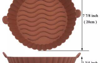 Reusable Non-stick 16cm Air Fryer Silicone Pot Baking Tray Pot For Air Fryer silicone home depot