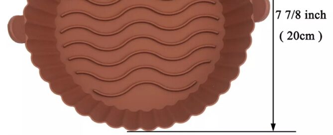 Reusable Non-stick 16cm Air Fryer Silicone Pot Baking Tray Pot For Air Fryer silicone home depot